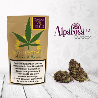 Sonnenfeld CBD Indoor Blüten - Alpärosä #2 (CHF19.50/13g)