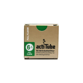 actiTube FULL-FLAVOR Aktivkohlefilter - Extra Slim (50 Stk.)