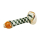 Pipe Glass - Orange/Black (1 Stk)