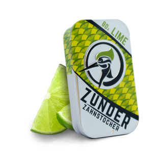 Zunder Zahnstocher Lime - Dose (80 Stk.)