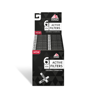 GIZEH ActiveFilter 6mm - Black (20 x 10Stk)