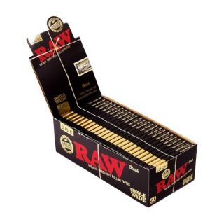 Raw DoubleWindow SingleWide - Black (25 x 100Stk)
