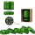 GraceGlass Grinder Alu 55mm - 5Parts Green (1 Stk)
