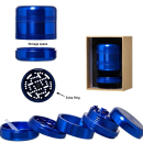 GraceGlass Grinder Alu 55mm - 5Parts Blue (1 Stk)