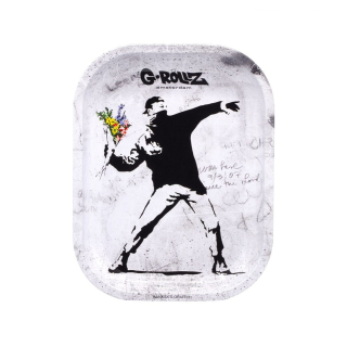 G-Rollz RollingTray 14x18cm - Banksy Flower Thrower Alt (1 Stk)