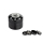 SuperHeroes Grinder Alu 50mm - 4Parts Hemp Leaf Black (1 Stk)