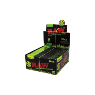 Raw KingSize Slim - Black Organic Hemp (50 x 32Stk)
