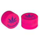 Grinder Alu 40mm - 3Parts Pink Hemp Leaf (1 Stk)