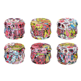 Grinder Alu 50mm - 4Parts Mexican Graffiti (1 Stk)