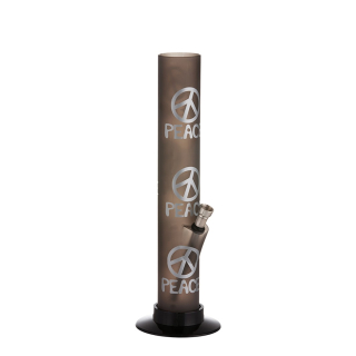 Dreamliner Bong Acryl 33cm - Peace Schwarz (1 Stk)