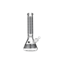 SuperHeroes Bong Glass 35.5cm - Quadrat Muster (1 Stk)