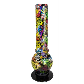 Bong Acryl 32cm - Street Art Graffiti (1 Stk)