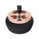 Drehaschenbecher Schwarz/Rose Gold 13cm