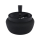 Drehaschenbecher Schwarz Matt 11cm