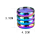 ChampHigh Grinder Alu 40mm - 4Parts Rainbow Diamond (1 Stk)