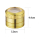 Grinder Gold mit Lupe 4-teilig 50mm