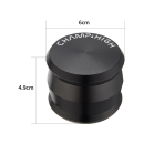 ChampHigh Grinder Alu 60mm - 4Parts Matt Black (1 Stk)