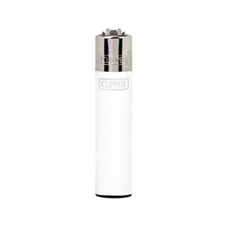 Clipper Feuerzeug Softflame Micro - Solid Branded Weiss (1 Stk)